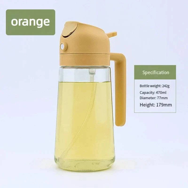 Spray-And-Pour Dual-Purpose Oil Bottle
