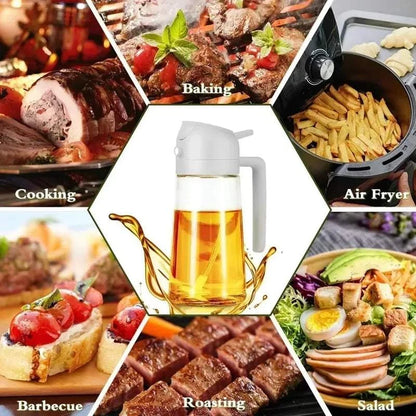 Spray-And-Pour Dual-Purpose Oil Bottle