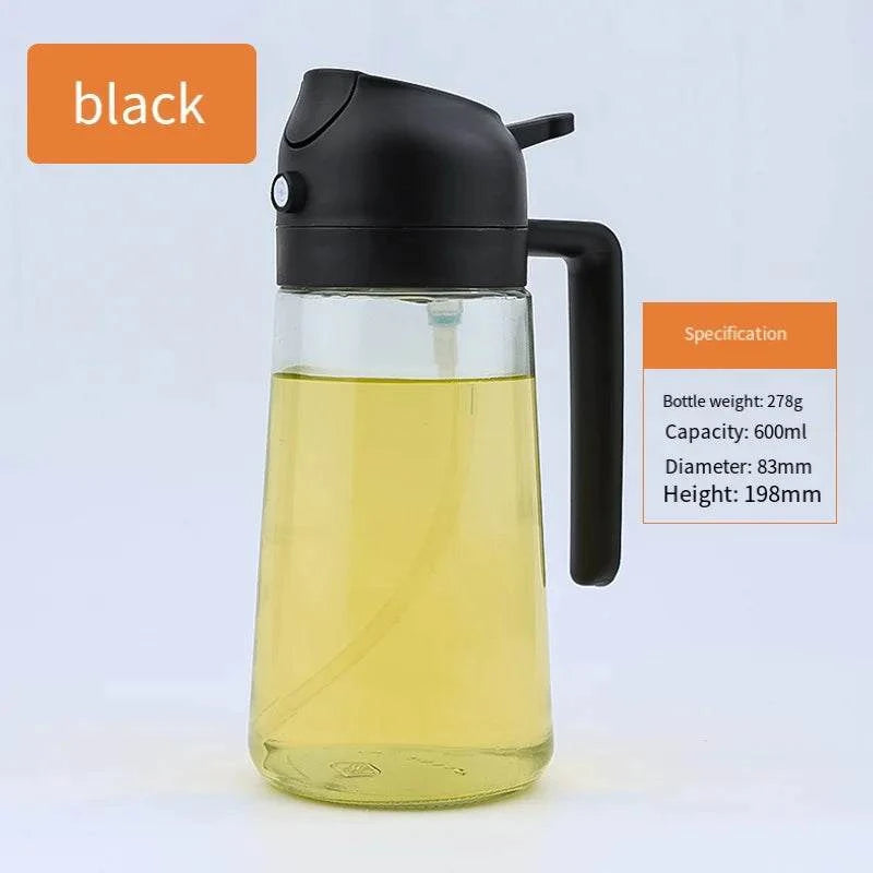 Spray-And-Pour Dual-Purpose Oil Bottle