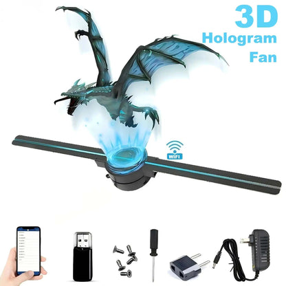 3D hologram fan